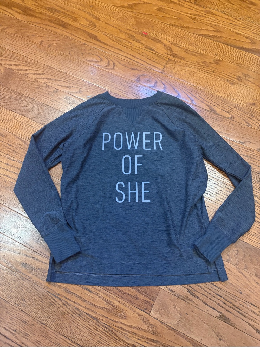 POWER OF SHE girls athletic shirt
